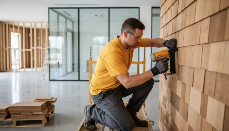 Cedar shake installation