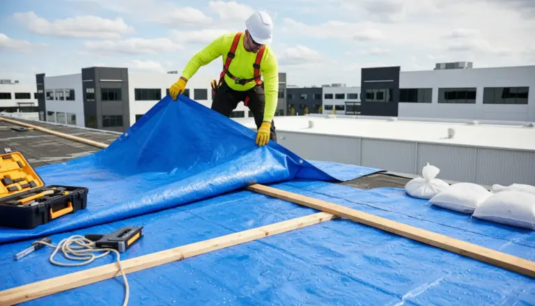 Emergency tarping & weatherproofing
