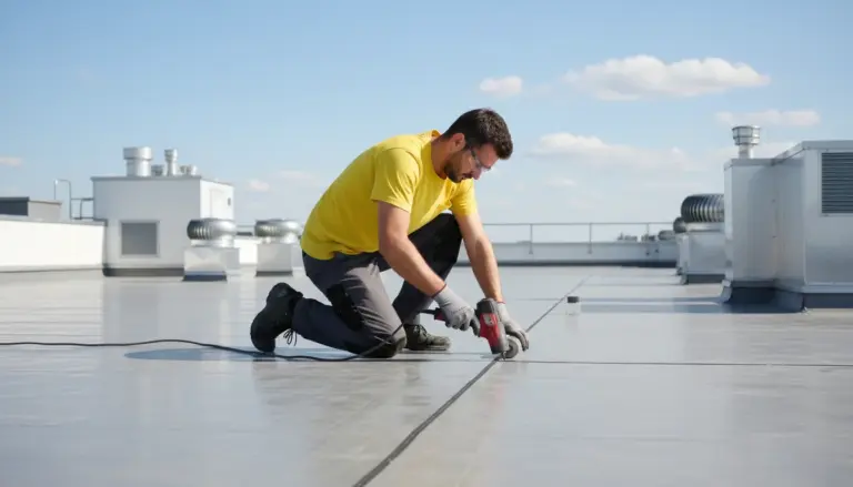 PVC membrane installation