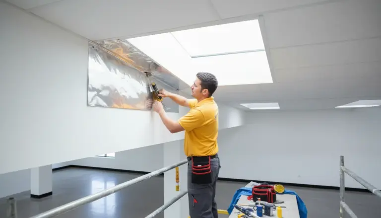Skylight flashing repair